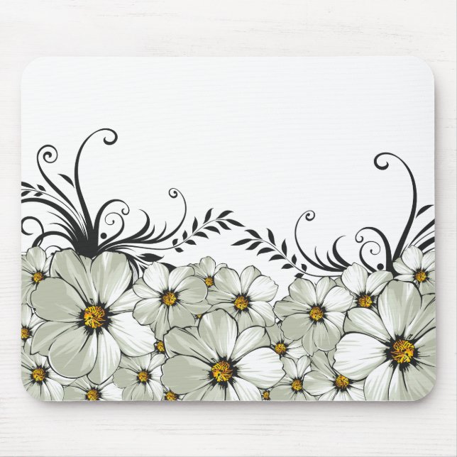 daisy morning mouse pad (Front)
