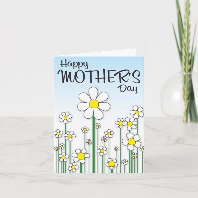 Daisy Mother's Day Card (Front)
