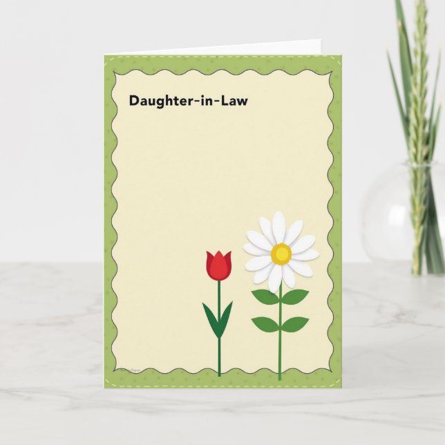 Daisy Mothers Day Design Card (Front)