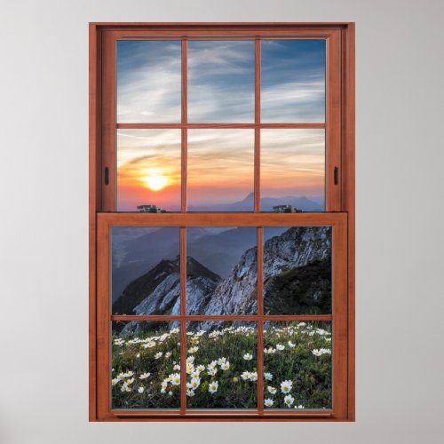 Daisy Mountain Window Illusion _ Champion Timber Poster