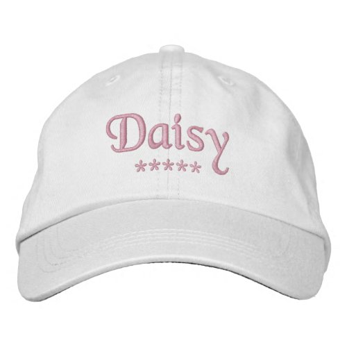 Daisy Name Embroidered Baseball Cap