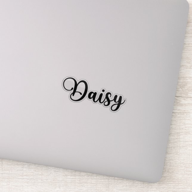 Daisy Name - Handwritten Calligraphy Sticker (Detail)