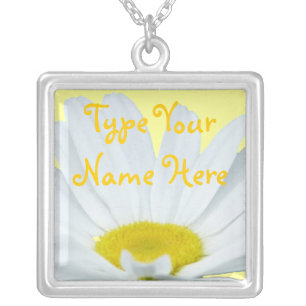 Daisy Necklace Personalized Daisy Jewelry