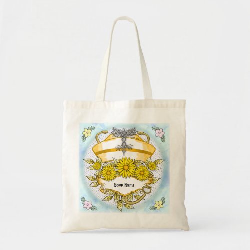 Daisy Nurse Caduceus nurse Tote Bag