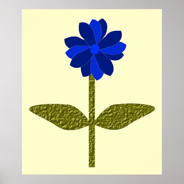 Daisy Ocean Blue Print (Front)