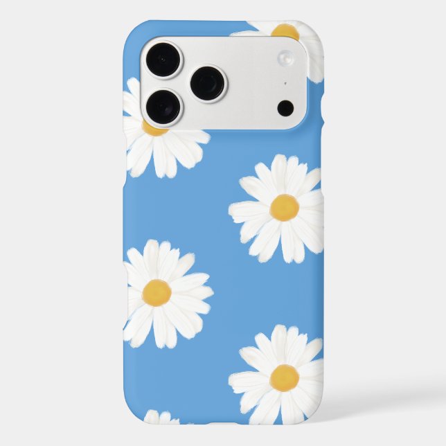 Daisy Oil Paint Style Flower Pattern Girly iPhone Case (Back)