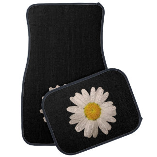 Daisy on Black Car Mats