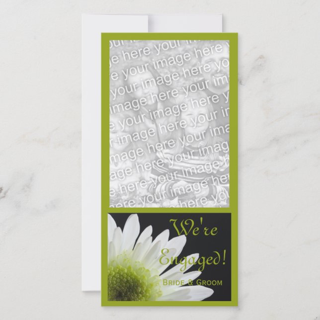 Daisy on Black Marriage Engagement Announcement (Front)