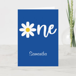 Daisy One 1st Birthday Card
