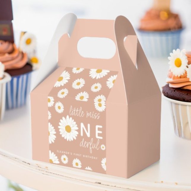 Daisy Onederful First Birthday Favor Gable Box (Creator Uploaded)