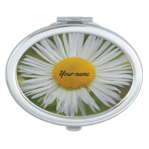 Daisy Oval Customizable Compact Mirror