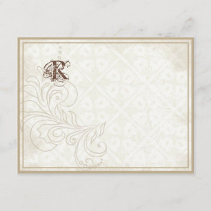 Daisy, Pansy, Rose n Butterfly - Wedding Thank You Card