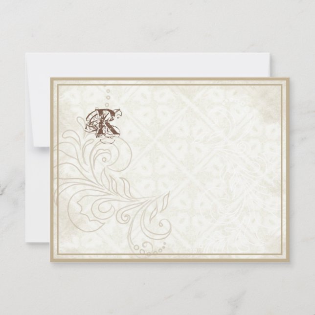 Daisy, Pansy, Rose n Butterfly - Wedding Thank You Card (Front)