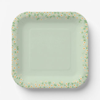 daisy paper plates