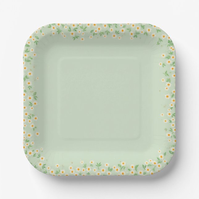 daisy paper plates (Front)