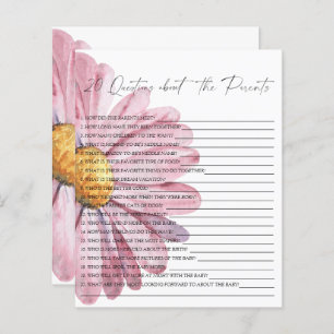Daisy Party game 20 questions about the Parents