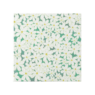 Daisy Patch on emerald background Gallery Wrap