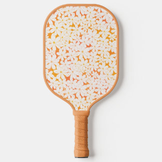 Daisy Patch with Orange Pickleball Racket