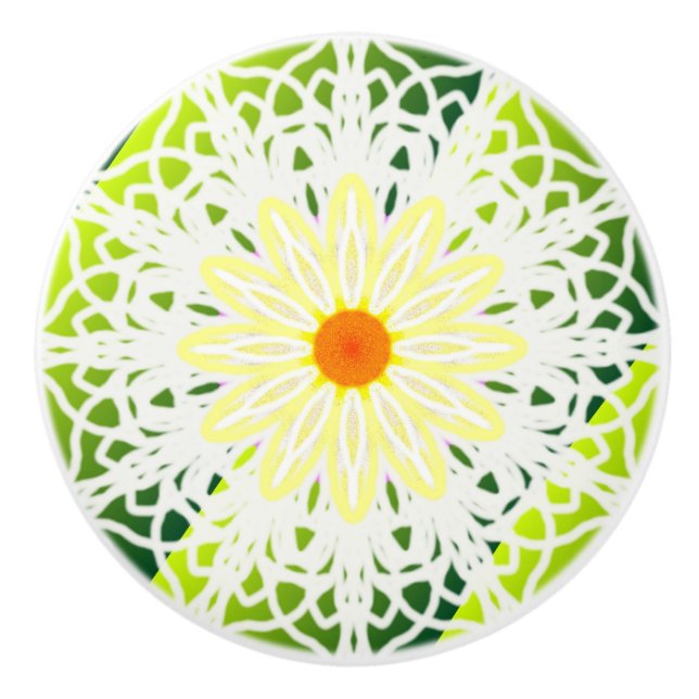 Daisy Pattern Cabinet Pull (Front)