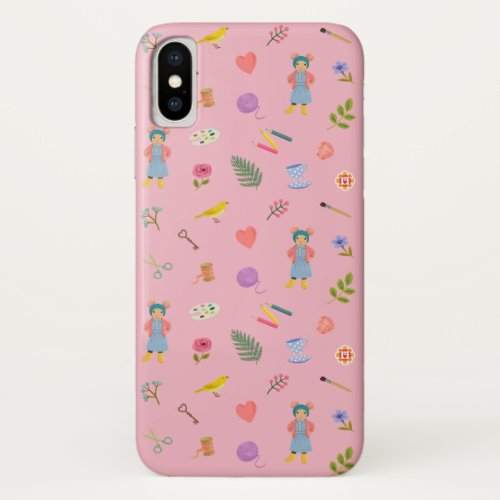 Daisy Pattern iPhone X Case