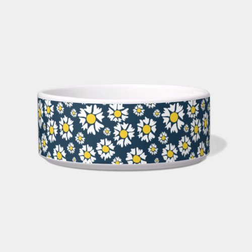 Daisy Pattern Floral Pattern White Daisies Bowl
