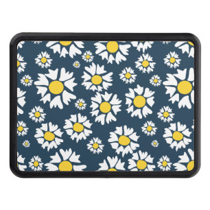Daisy Pattern, Floral Pattern, White Daisies Hitch Cover