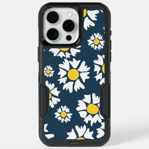 Daisy Pattern Floral Pattern White Daisies iPhone 15 Pro Max Case