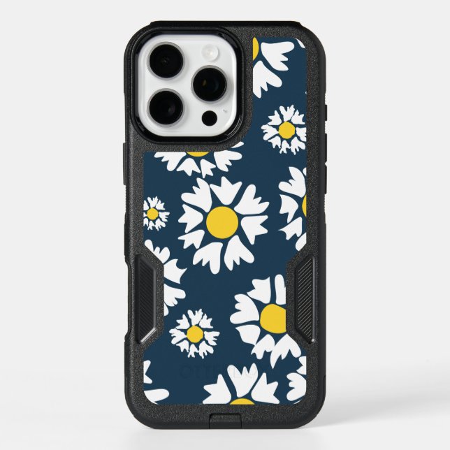 Daisy Pattern, Floral Pattern, White Daisies Otterbox iPhone Case (Back)