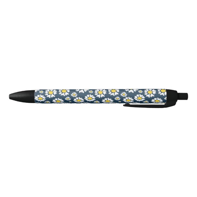 Daisy Pattern, Floral Pattern, White Daisies Pen (Bottom)