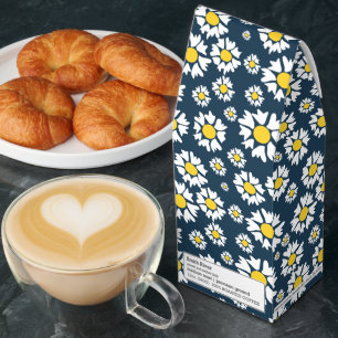 Daisy Pattern, Floral Pattern, White Daisies Roasted Coffee