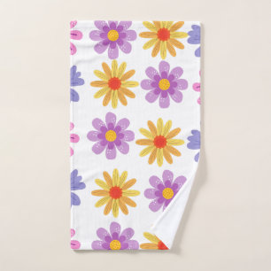 Daisy Pattern  Hand Towel