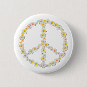 Daisy Peace Button