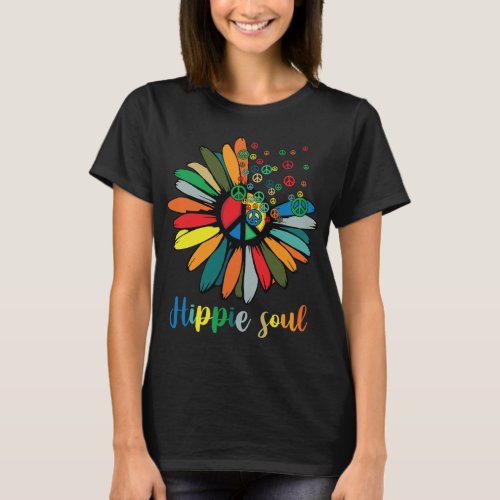 Daisy_Peace_Hippie_Soul_Flower T_Shirt