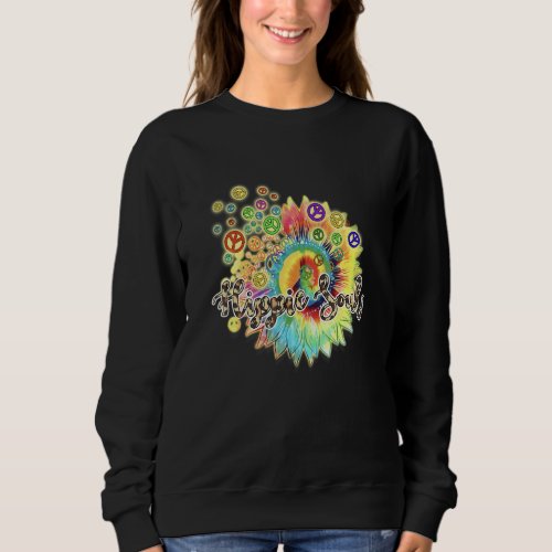 Daisy Peace Sign Flower Sweatshirt