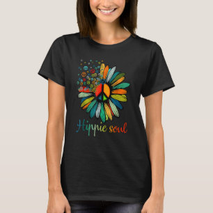 Daisy Peace Sign Hippie Soul  Flower   1 T-Shirt