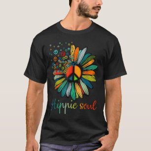 Daisy Peace Sign Hippie Soul Flower Lovers Gifts  T-Shirt
