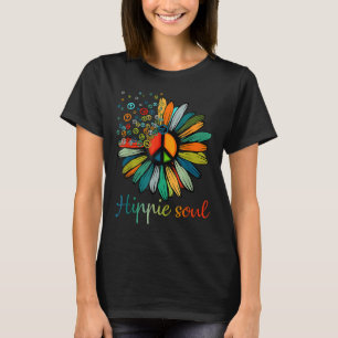 Daisy Peace Sign Hippie Soul Flower Lovers Gifts T-Shirt