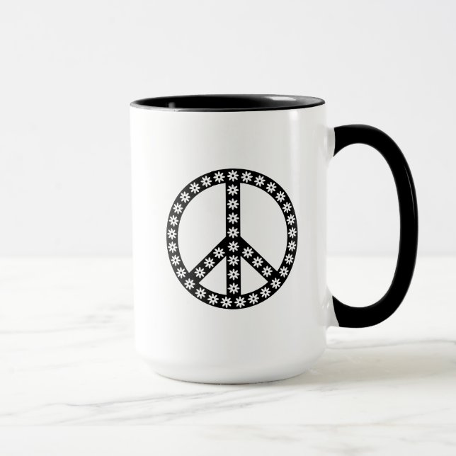 Daisy Peace Symbol Mug (Right)