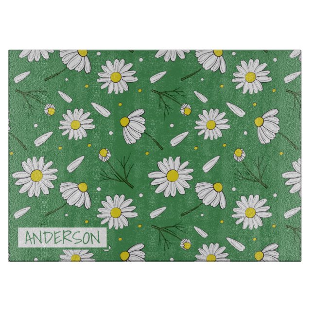 Daisy Personalized Cutting Board (Front)