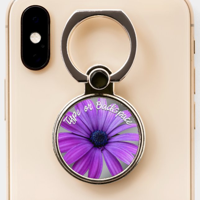 Daisy Phone Grip Gerbera Daisy Phone Ring Holder (Close Up)