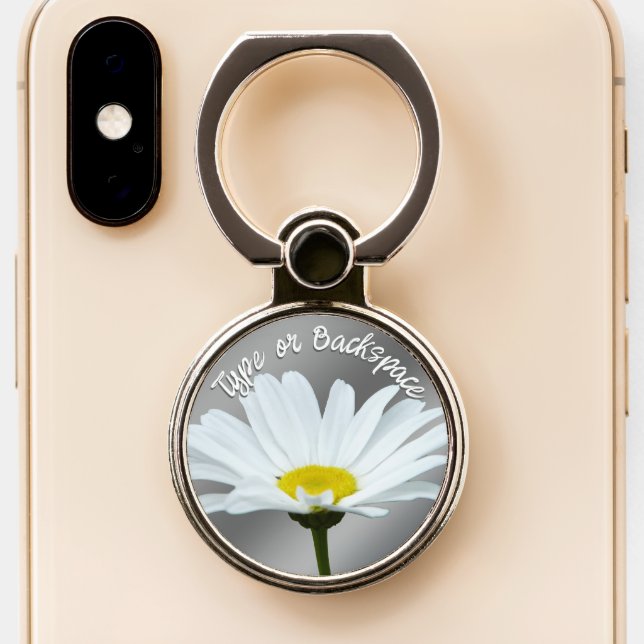 Daisy Phone Grip Wildflower Phone Ring Holders (Close Up)