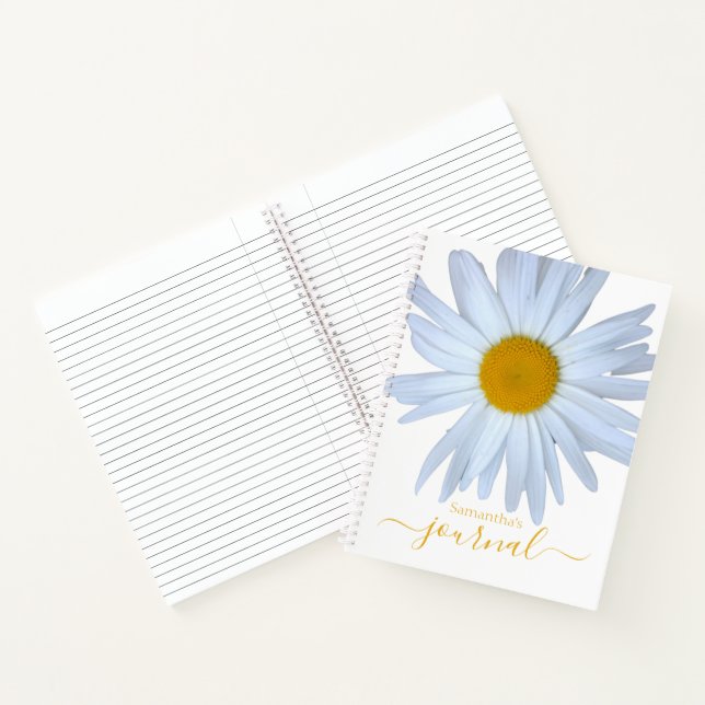 Daisy Photo Journal White Yellow Script (Inside)