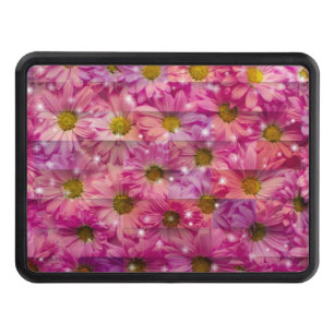 Daisy Pink Weave Hitch Cover