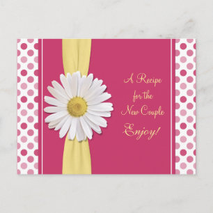 Daisy & Polka Dots Recipe Card for the new couple
