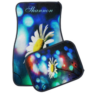 Daisy Pop Art Car Mat *Personalize*