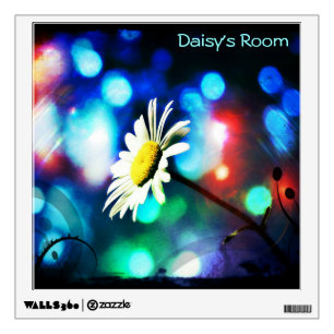 Daisy Pop Art Personalized Wall Decal