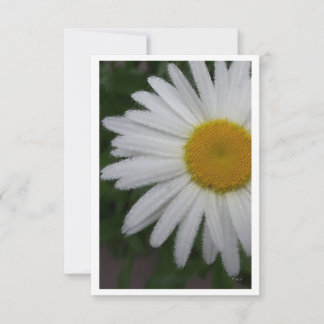 Daisy Portrait Blank Inside Thank You Card