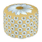 Daisy Pouf Ottoman Daisy Flower Pillow Footstool