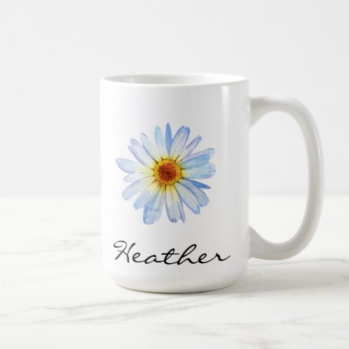 Daisy Pretty Custom Personalized Coffee Mug