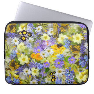 Daisy ,Primrose, Daffodil Flowers Laptop Sleeve
